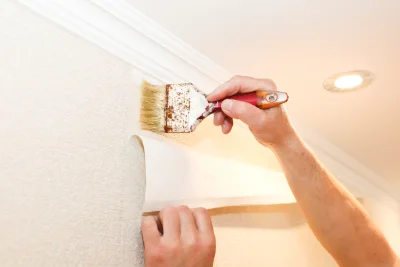 Pose de papier peint à la Barde — revêtements muraux et toiles de verre